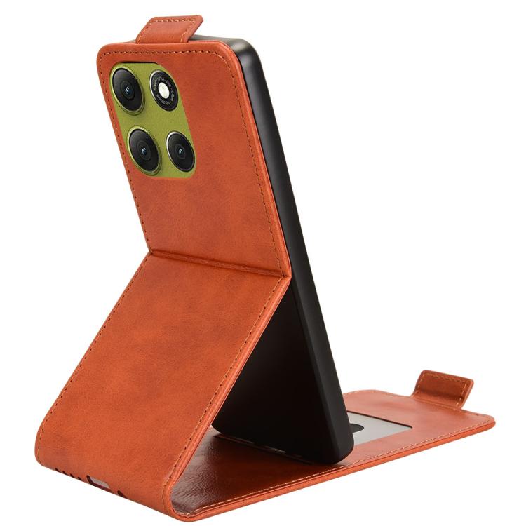 For Motorola Moto G86 5G Magnetic Vertical Flip Leather Phone Case with Buckle