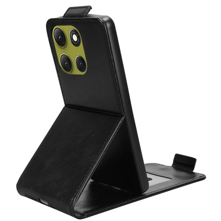 For Motorola Moto G86 Power 5G Magnetic Vertical Flip Leather Phone Case with Buckle