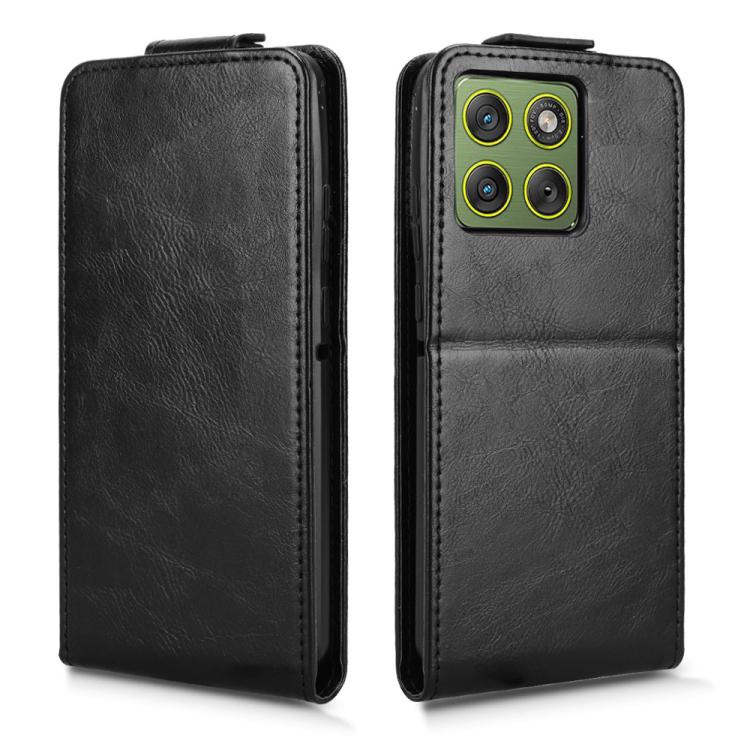 For Motorola Edge 70 5G Magnetic Vertical Flip Leather Phone Case with Buckle