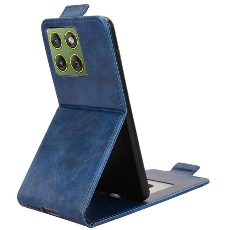 For Motorola Edge 70 5G Magnetic Vertical Flip Leather Phone Case with Buckle