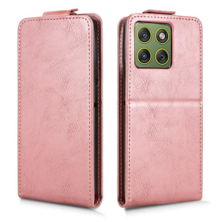 For Motorola Edge 70 5G Magnetic Vertical Flip Leather Phone Case with Buckle