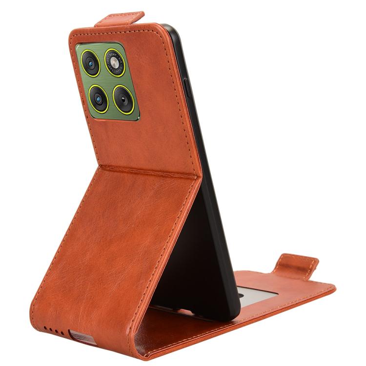 For Motorola Edge 70 5G Magnetic Vertical Flip Leather Phone Case with Buckle