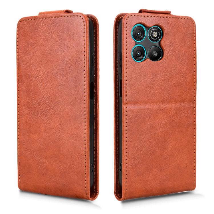 For Motorola Moto G57 Power / G67 Power Magnetic Vertical Flip Leather Phone Case with Buckle