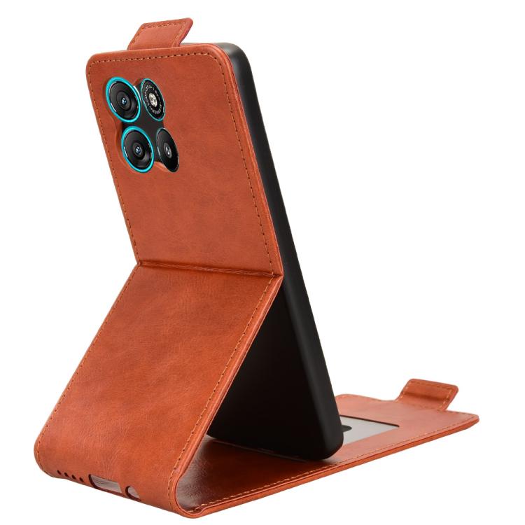 For Motorola Moto G57 Power / G67 Power Magnetic Vertical Flip Leather Phone Case with Buckle