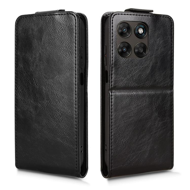 For Motorola Moto G67 5G / G77 5G Magnetic Vertical Flip Leather Phone Case with Buckle