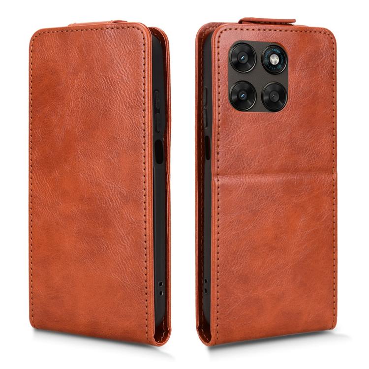 For Motorola Moto G67 5G / G77 5G Magnetic Vertical Flip Leather Phone Case with Buckle
