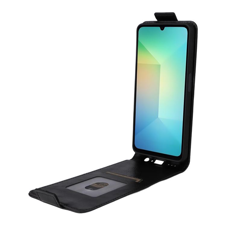 For Samsung Galaxy A06 5G / 4G Magnetic Vertical Flip Leather Phone Case with Buckle
