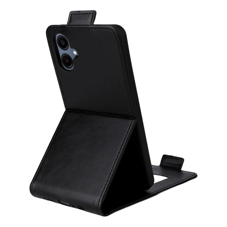 For Samsung Galaxy A06 5G / 4G Magnetic Vertical Flip Leather Phone Case with Buckle