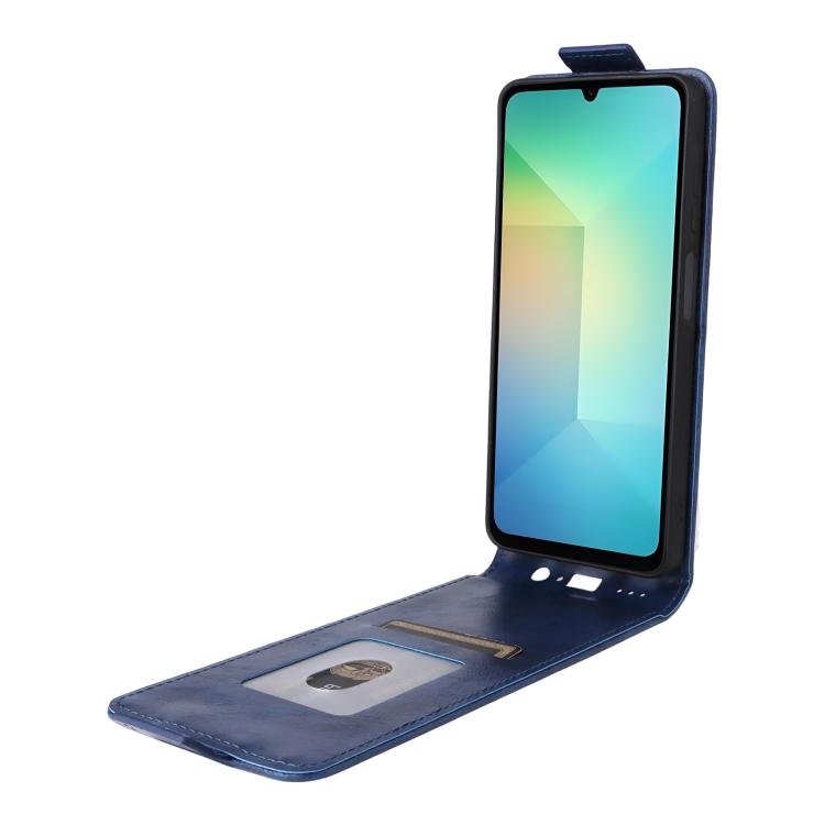 For Samsung Galaxy A06 5G / 4G Magnetic Vertical Flip Leather Phone Case with Buckle