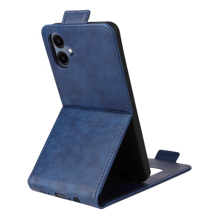 For Samsung Galaxy A06 5G / 4G Magnetic Vertical Flip Leather Phone Case with Buckle