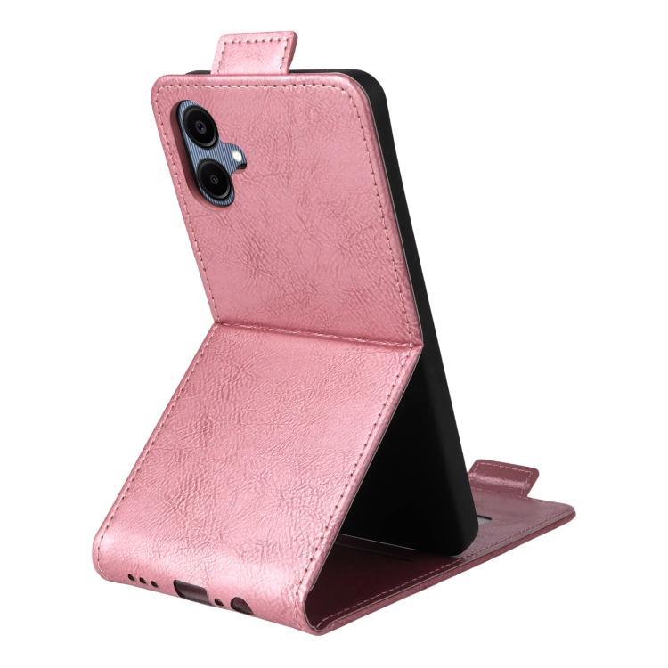 For Samsung Galaxy A06 5G / 4G Magnetic Vertical Flip Leather Phone Case with Buckle