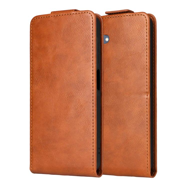 For Samsung Galaxy A06 5G / 4G Magnetic Vertical Flip Leather Phone Case with Buckle