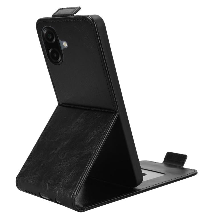 For Samsung Galaxy A07 4G Magnetic Vertical Flip Leather Phone Case with Buckle