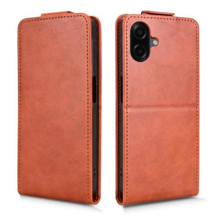 For Samsung Galaxy A07 4G Magnetic Vertical Flip Leather Phone Case with Buckle