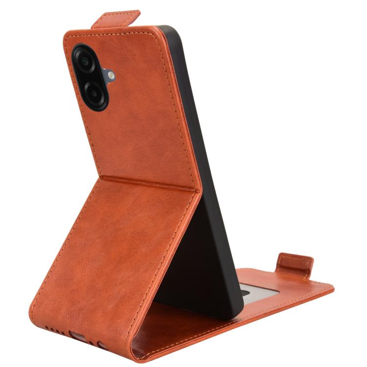For Samsung Galaxy A07 4G Magnetic Vertical Flip Leather Phone Case with Buckle