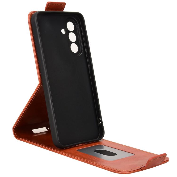 For Samsung Galaxy A57 5G Magnetic Vertical Flip Leather Phone Case with Buckle