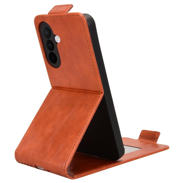 For Samsung Galaxy A27 5G Magnetic Vertical Flip Leather Phone Case with Buckle