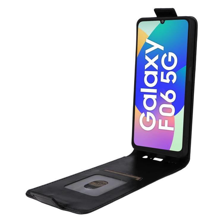 For Samsung Galaxy F06 5G / M06 5G Magnetic Vertical Flip Leather Phone Case with Buckle