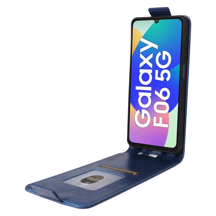 For Samsung Galaxy F06 5G / M06 5G Magnetic Vertical Flip Leather Phone Case with Buckle
