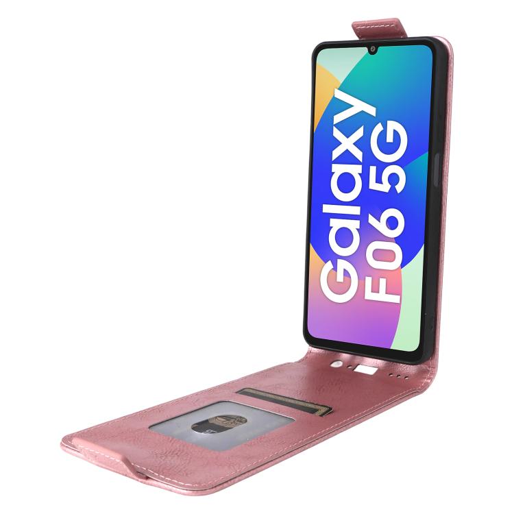 For Samsung Galaxy F06 5G / M06 5G Magnetic Vertical Flip Leather Phone Case with Buckle
