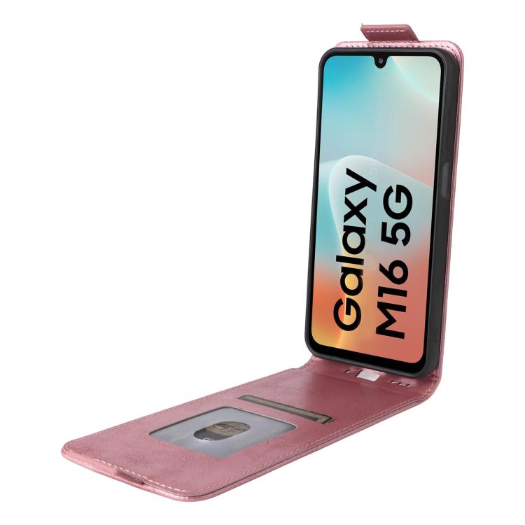 For Samsung Galaxy F16 / M16 Magnetic Vertical Flip Leather Phone Case with Buckle