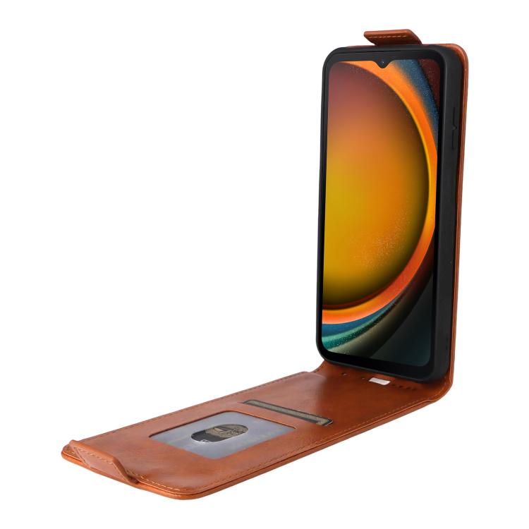 For Samsung Galaxy XCover7 Magnetic Vertical Flip Leather Phone Case with Buckle