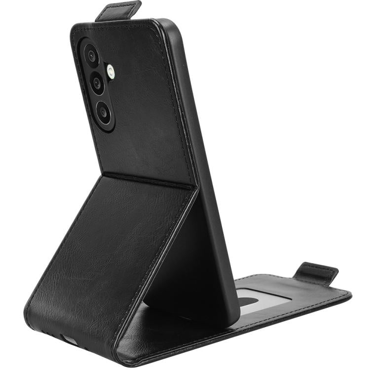 For Samsung Galaxy M56 5G Magnetic Vertical Flip Leather Phone Case with Buckle