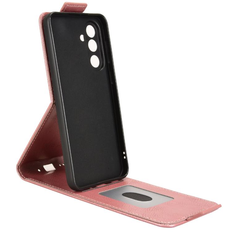 For Samsung Galaxy M56 5G Magnetic Vertical Flip Leather Phone Case with Buckle