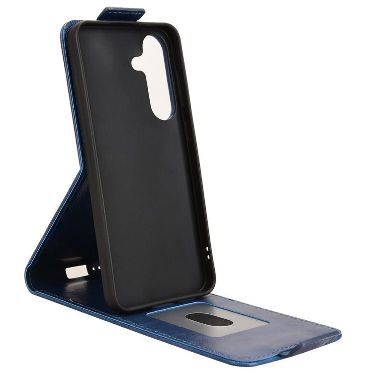 For Samsung Galaxy S25 FE 5G Magnetic Vertical Flip Leather Phone Case with Buckle
