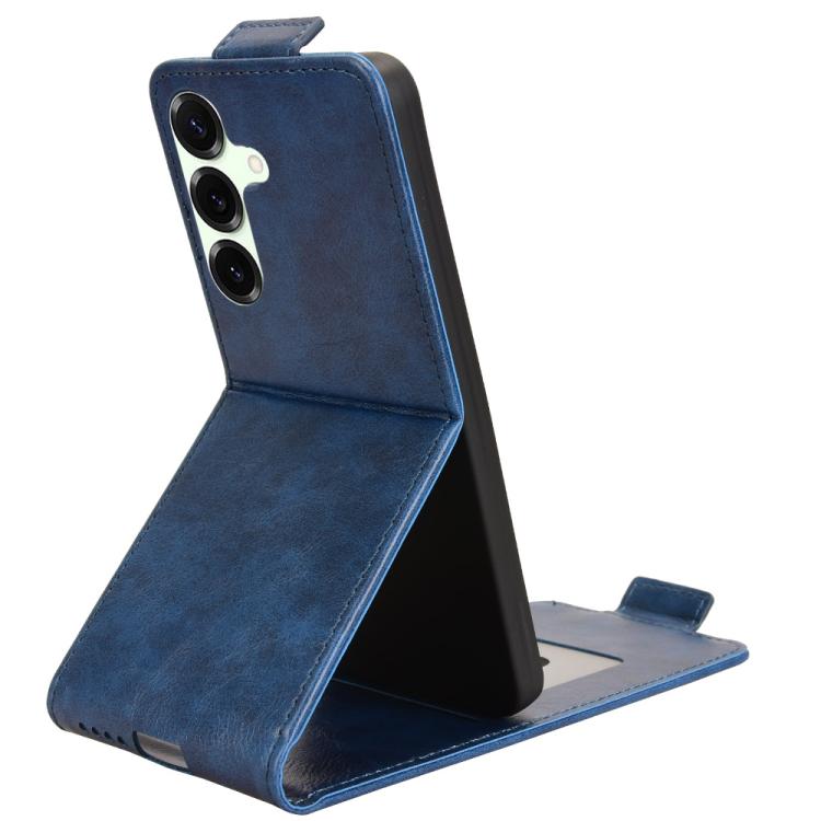 For Samsung Galaxy S25 FE 5G Magnetic Vertical Flip Leather Phone Case with Buckle