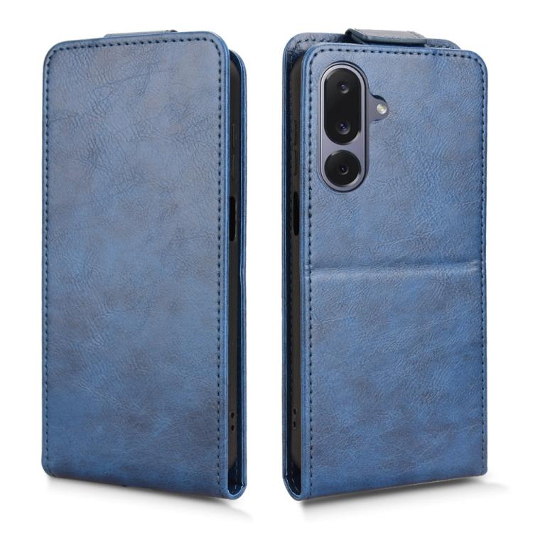 For Samsung Galaxy M36 5G Magnetic Vertical Flip Leather Phone Case with Buckle
