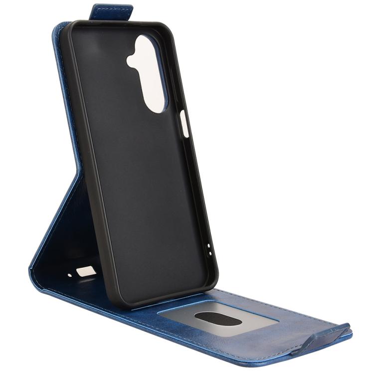 For Samsung Galaxy M36 5G Magnetic Vertical Flip Leather Phone Case with Buckle