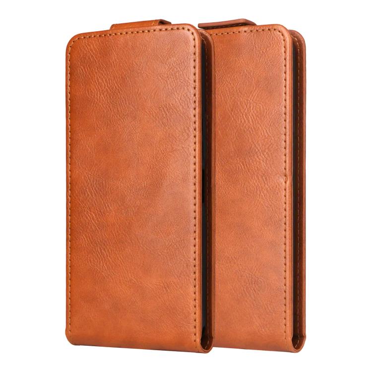 For Sharp Basio Active3 Magnetic Vertical Flip Leather Phone Case with Buckle