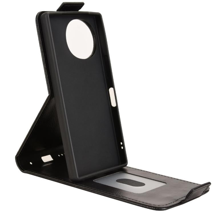 For Sharp Aquos R10 Magnetic Vertical Flip Leather Phone Case with Buckle
