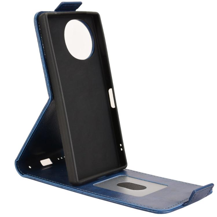 For Sharp Aquos R10 Magnetic Vertical Flip Leather Phone Case with Buckle