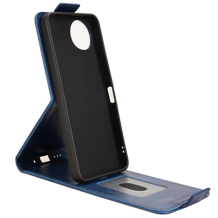 For Sharp Aquos wish5 Magnetic Vertical Flip Leather Phone Case with Buckle