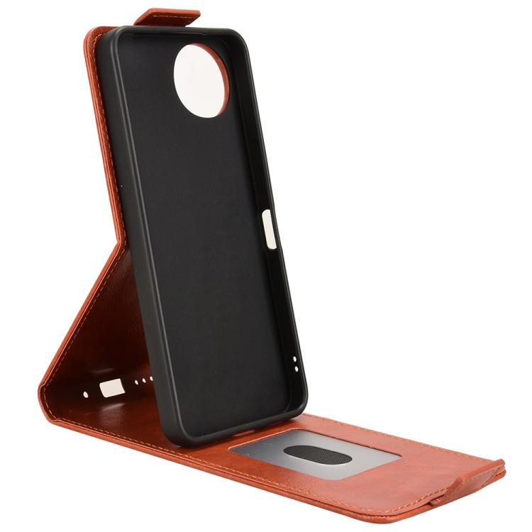 For Sharp Aquos wish5 Magnetic Vertical Flip Leather Phone Case with Buckle