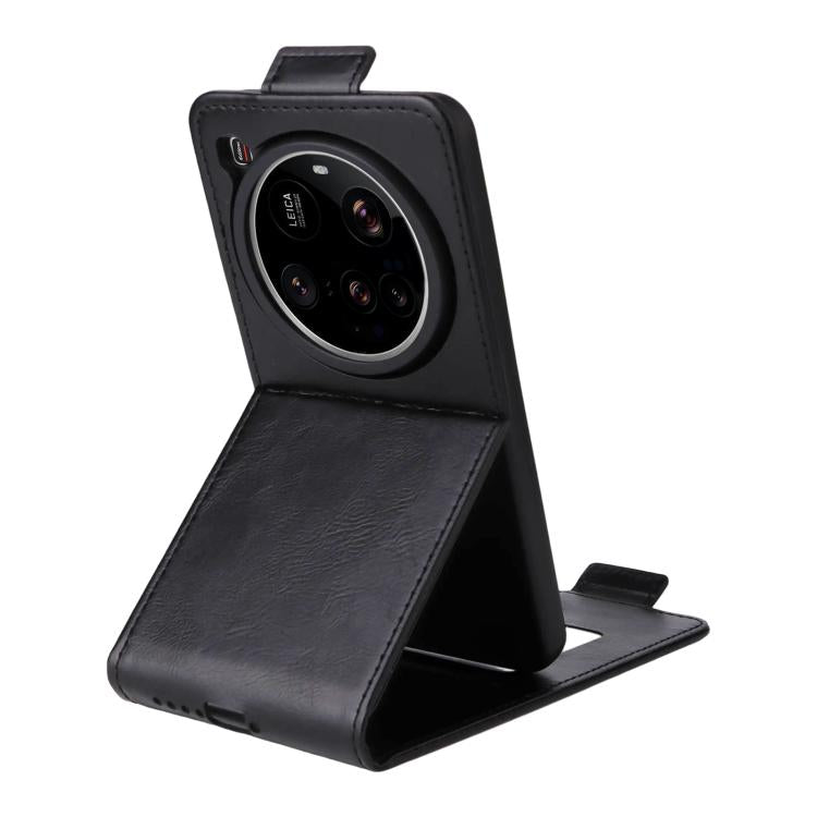 For Xiaomi 15 Ultra 5G Magnetic Vertical Flip Leather Phone Case with Buckle