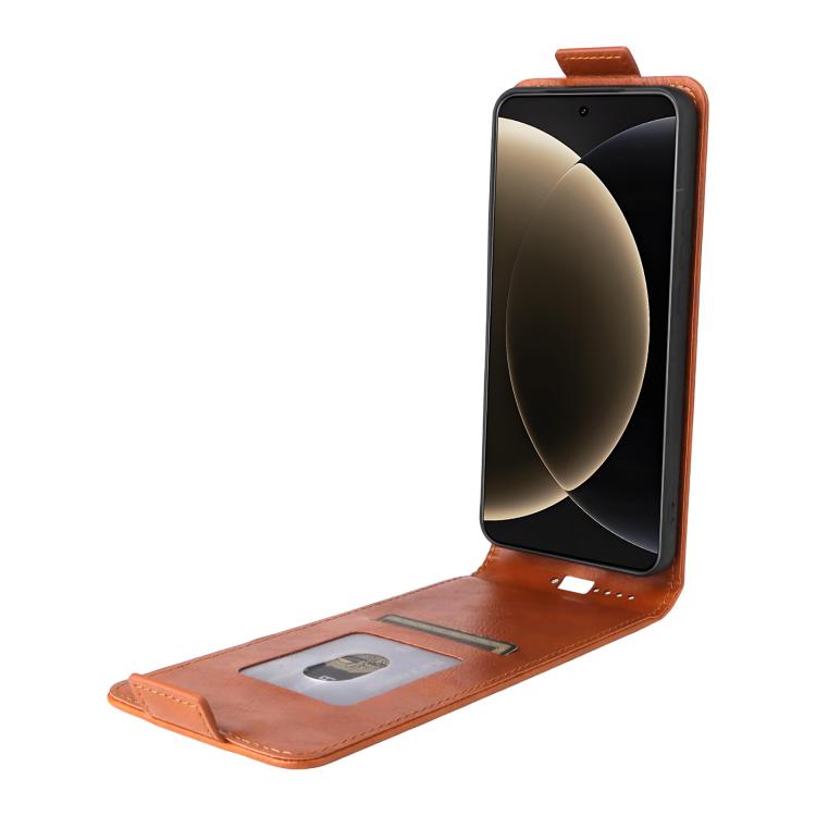 For Xiaomi 15 Ultra 5G Magnetic Vertical Flip Leather Phone Case with Buckle