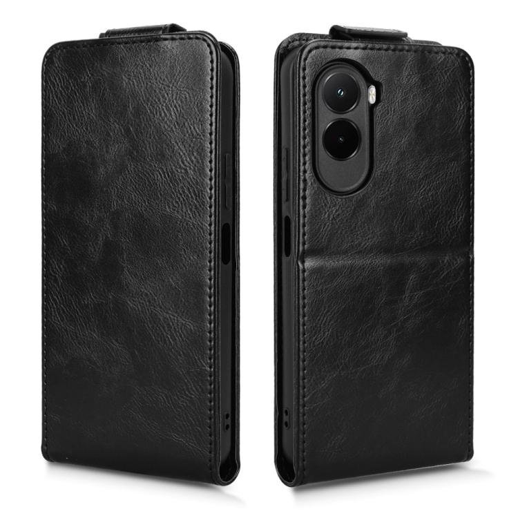 For Xiaomi Poco M7 4G 171mm Magnetic Vertical Flip Leather Phone Case with Buckle