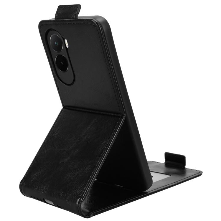 For Xiaomi Poco M7 4G 171mm Magnetic Vertical Flip Leather Phone Case with Buckle