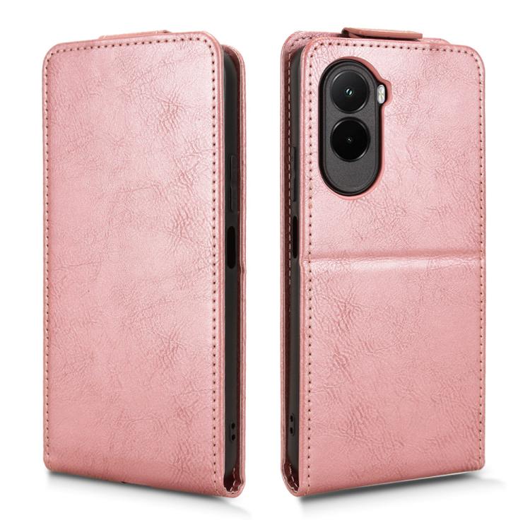 For Xiaomi Poco M7 4G 171mm Magnetic Vertical Flip Leather Phone Case with Buckle
