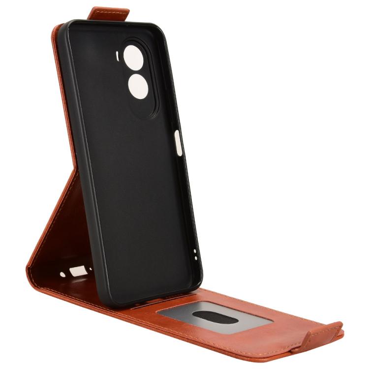 For Xiaomi Poco M7 4G 171mm Magnetic Vertical Flip Leather Phone Case with Buckle