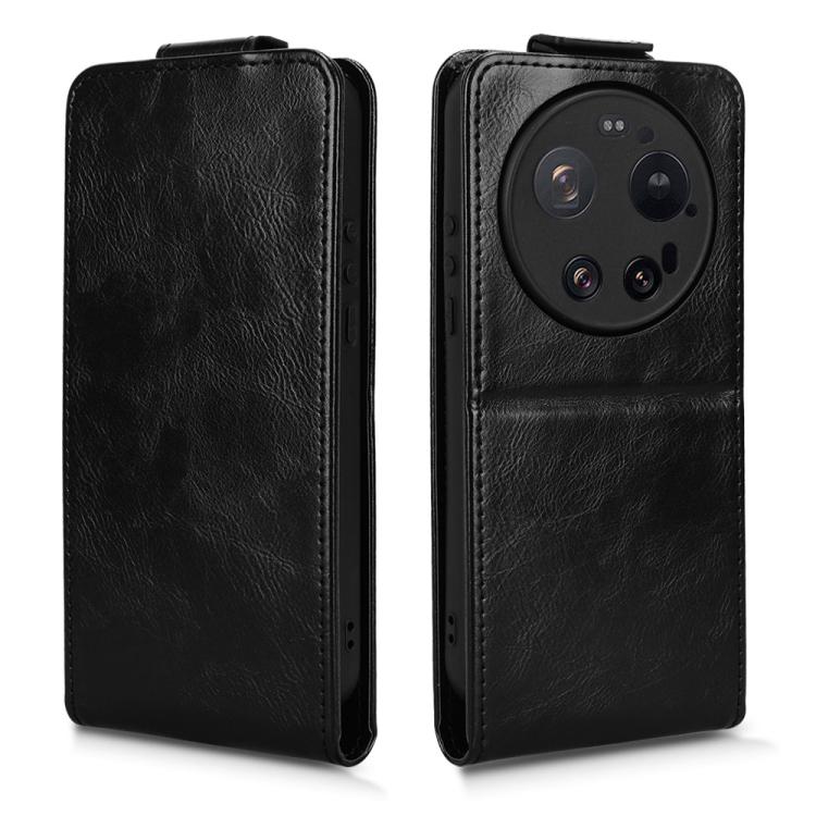 For Xiaomi 17 Ultra Magnetic Vertical Flip Leather Phone Case with Buckle