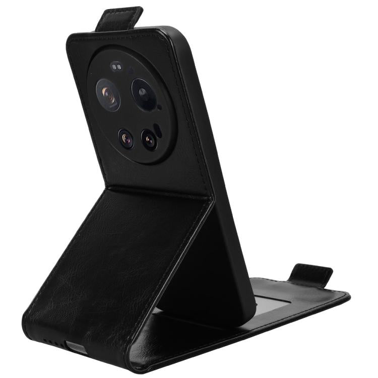 For Xiaomi 17 Ultra Magnetic Vertical Flip Leather Phone Case with Buckle