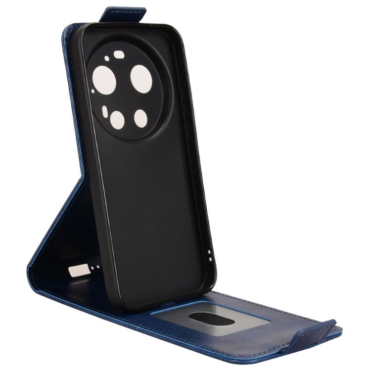 For Xiaomi 17 Ultra Magnetic Vertical Flip Leather Phone Case with Buckle