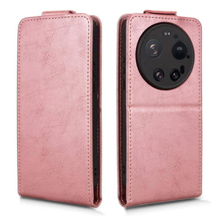 For Xiaomi 17 Ultra Magnetic Vertical Flip Leather Phone Case with Buckle