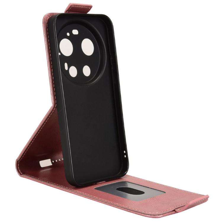 For Xiaomi 17 Ultra Magnetic Vertical Flip Leather Phone Case with Buckle