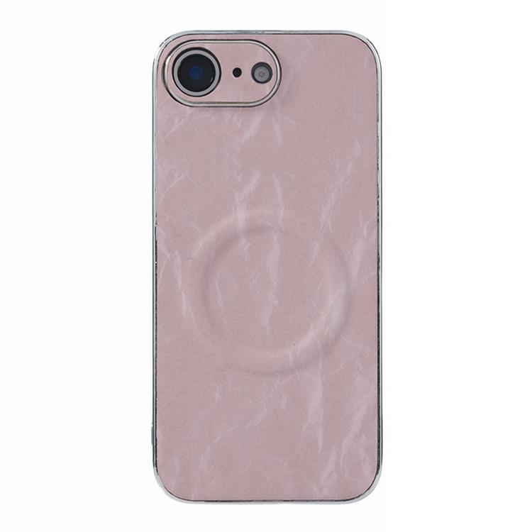 For iPhone 17e / 16e Electroplating PC Snow Bark Texture MagSafe Phone Case