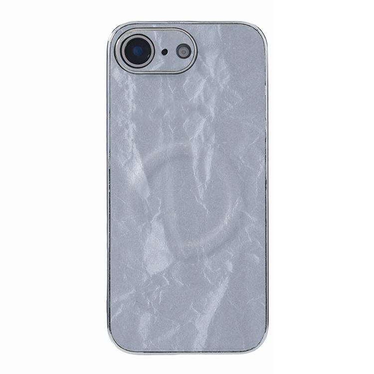 For iPhone 17e / 16e Electroplating PC Snow Bark Texture MagSafe Phone Case